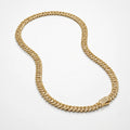 PRONG LINK ICED CUBAN (GOLD) 8MM