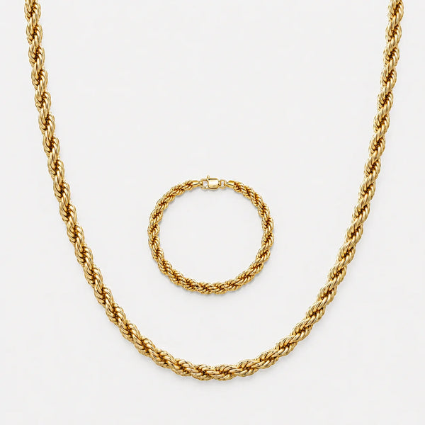 14K Gold Rope Set